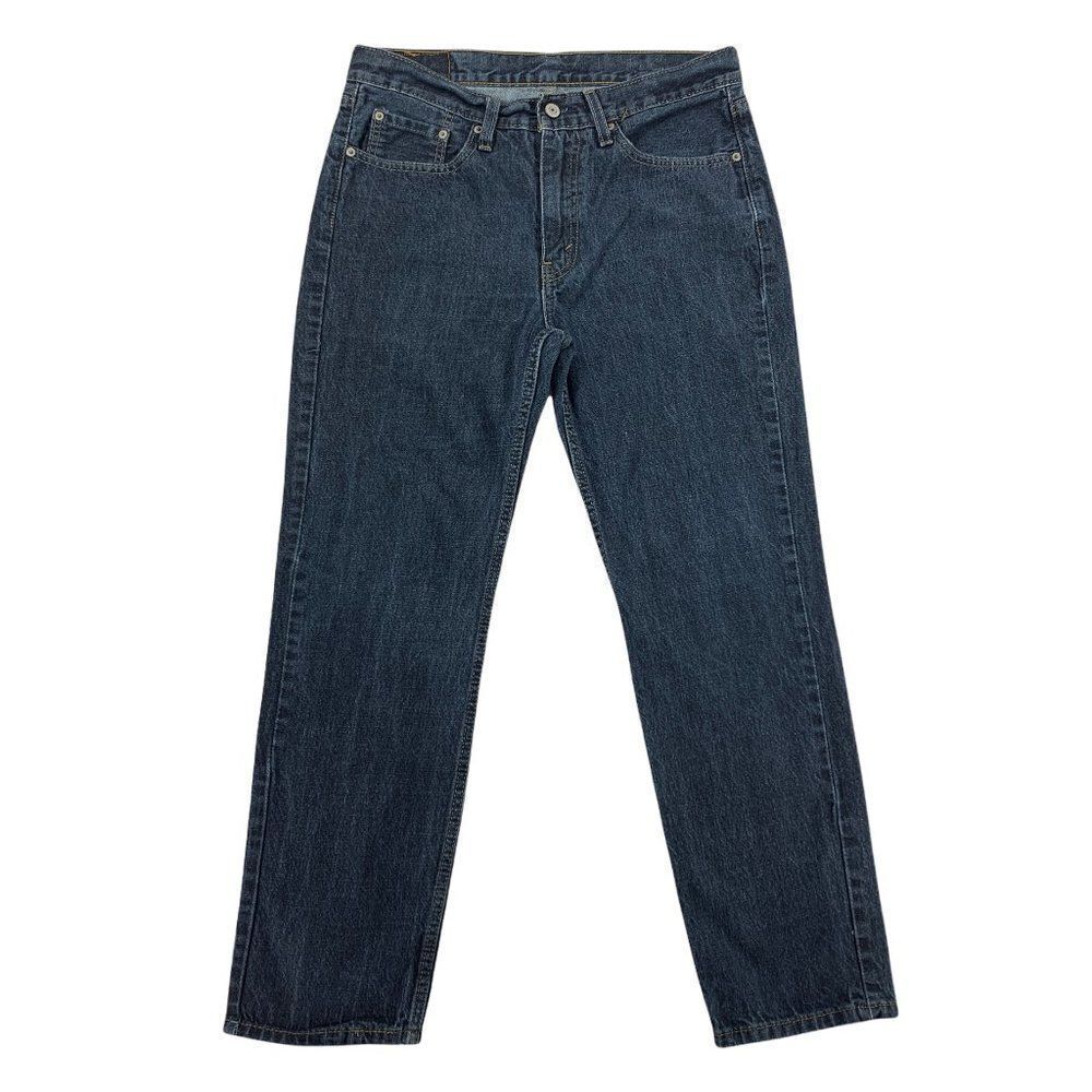 Levi's 514 Jeans Men's Size 32 Blue Straight Fit Dark Wash Denim Jeans